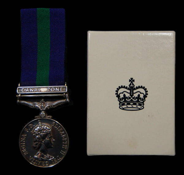 General Service Medal. 1918-62. Canal Zone. Stacey. RAF.