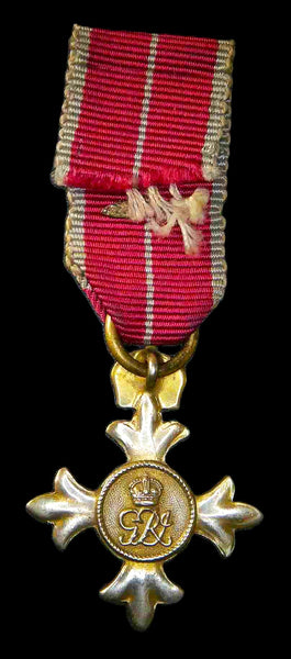 Order of the British Empire with gallantry oakleaves. Miniature.