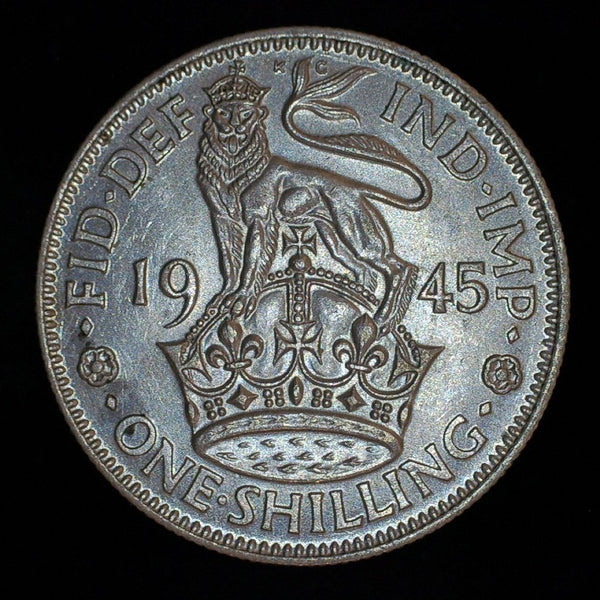 George VI. Shilling. 1945. A selection