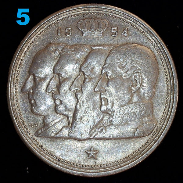 Belgium. Silver 100 Francs. A selection.