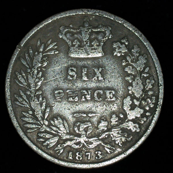 Victoria. Sixpence. 1873
