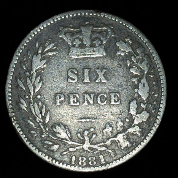 Victoria. Sixpence. 1881