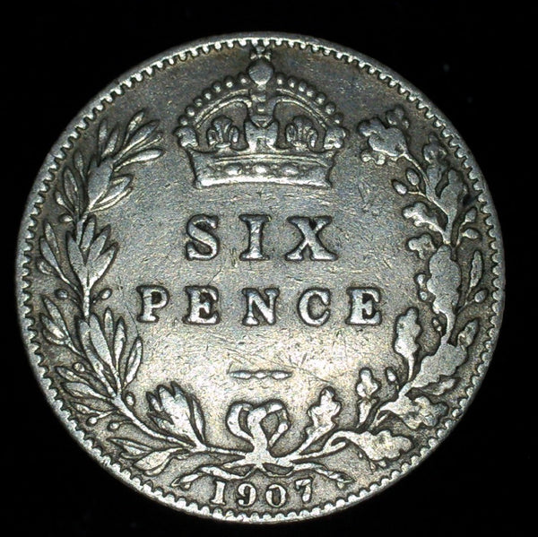 Edward VII. Sixpence. 1907