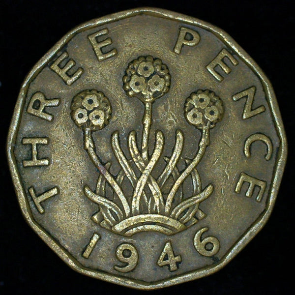 George VI. Threepence. 1946