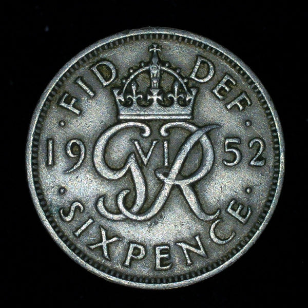 George VI. Sixpence. 1952