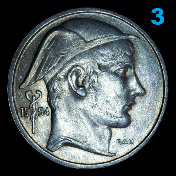 Belgium. Silver 50 Francs. A selection.