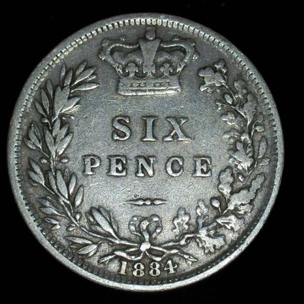 Victoria. Sixpence. 1884