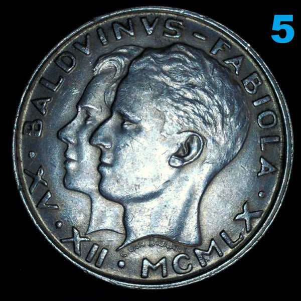 Belgium. Silver 50 Francs. A selection.
