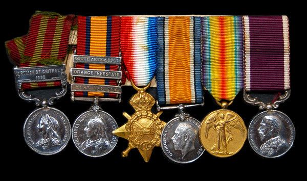 Victorian campaign & WW1 group of 6. Miniature.