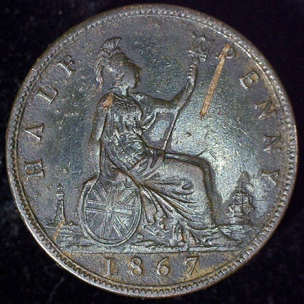 Victoria. Halfpenny. 1867