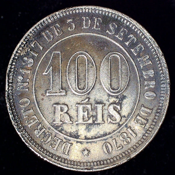 Brazil. 100 Reis. 1882