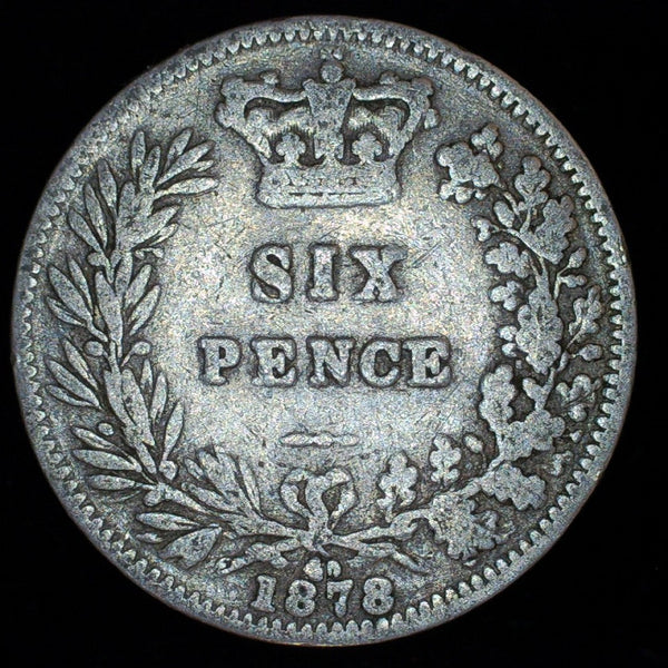 Victoria. Sixpence. 1878