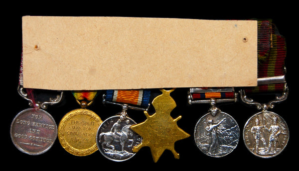 Victorian campaign & WW1 group of 6. Miniature.