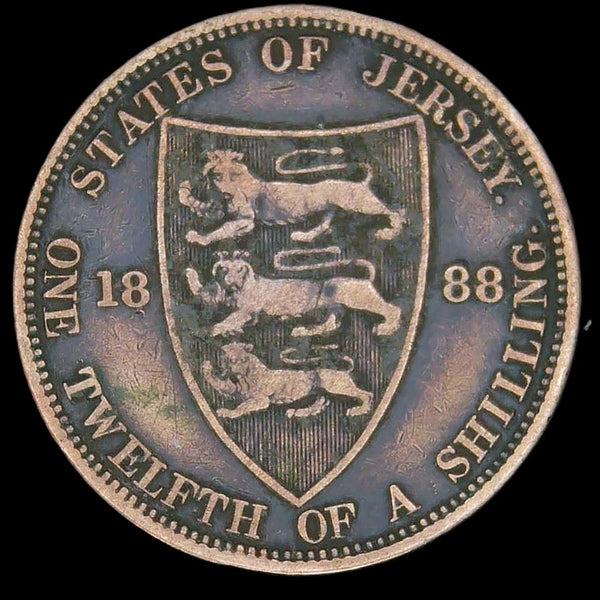 Jersey. 1/12 Shilling. 1888.