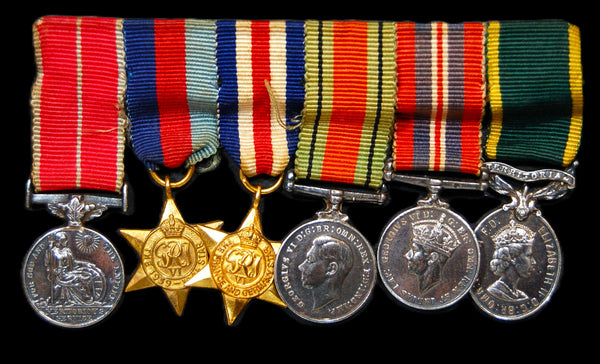 WW2 & BEM campaign group of 6. Miniatures.