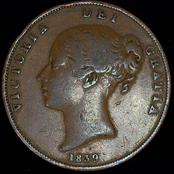 Isle of Man. One Penny. 1839