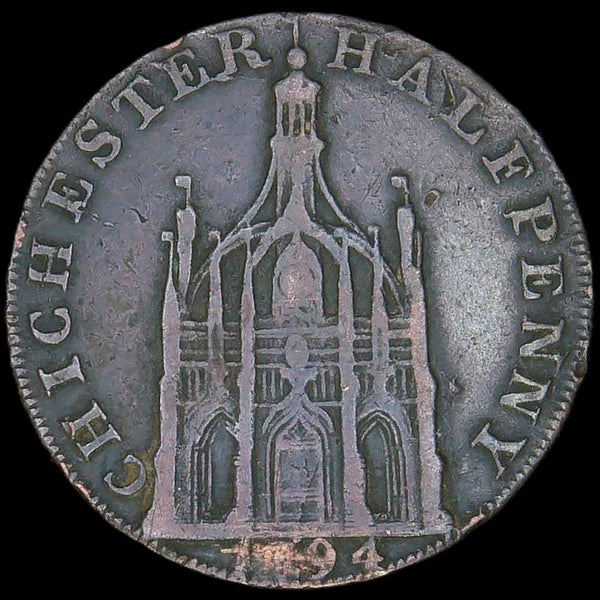 Sussex. Chichester. Halfpenny. 1794.