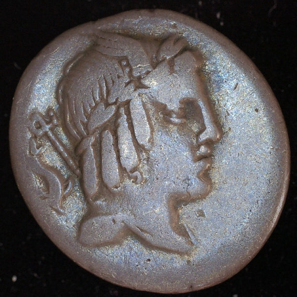 Roman republic. L Julius. Bursio. Denarius. 85BC.