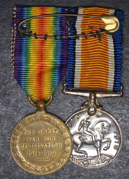 Miniature. WW1 Pair.