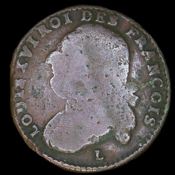 France. Louis XVI. 12 Deniers. 1792. year 4