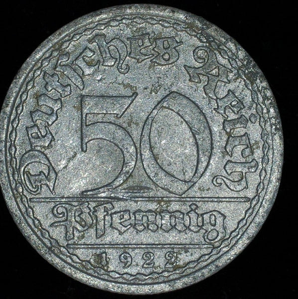 Germany. 50 Pfennig. 1922 A