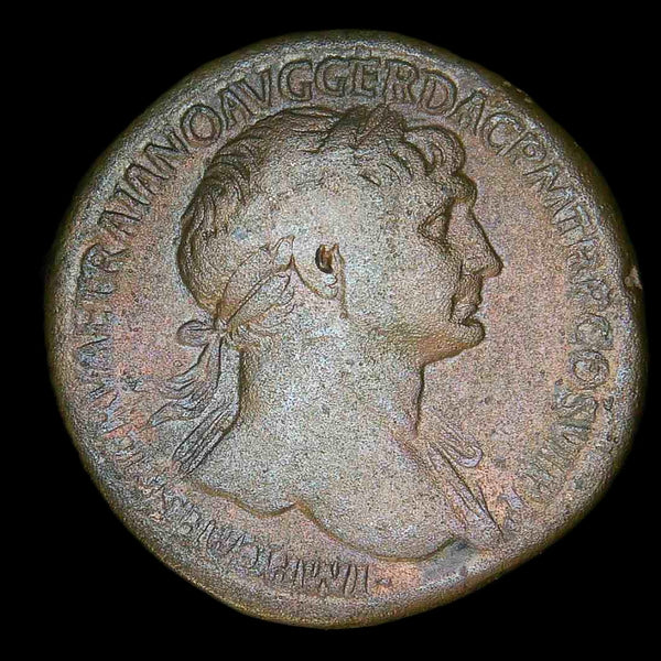 Trajan. Sestertius. c. AD112