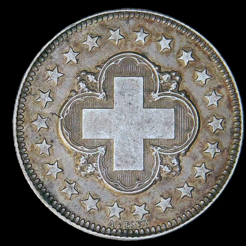 Switzerland. Pattern 2 Francs. 1860