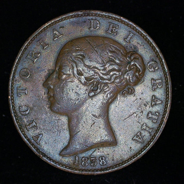 Victoria. Halfpenny. 1838