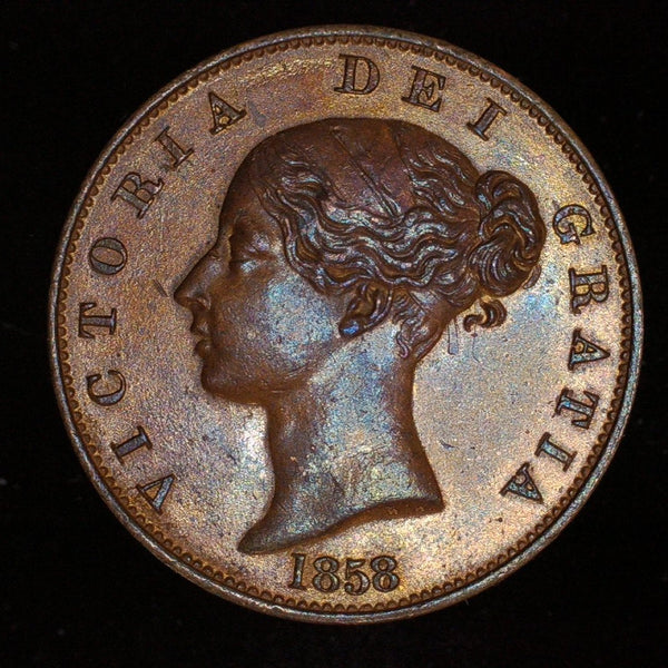 Victoria. Halfpenny. 1858. A selection