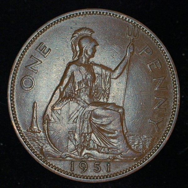 George VI. Penny. 1951