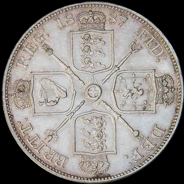 Victoria. Double Florin. 1887. Arabic 1. A selection.