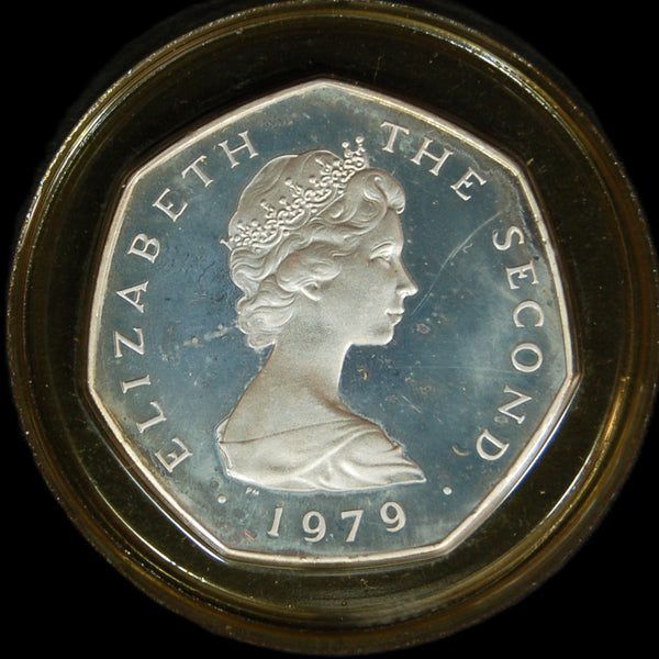 Isle of Man. Proof silver 50 pence. 1979