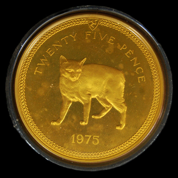 Isle of Man. Proof silver Crown. 1975