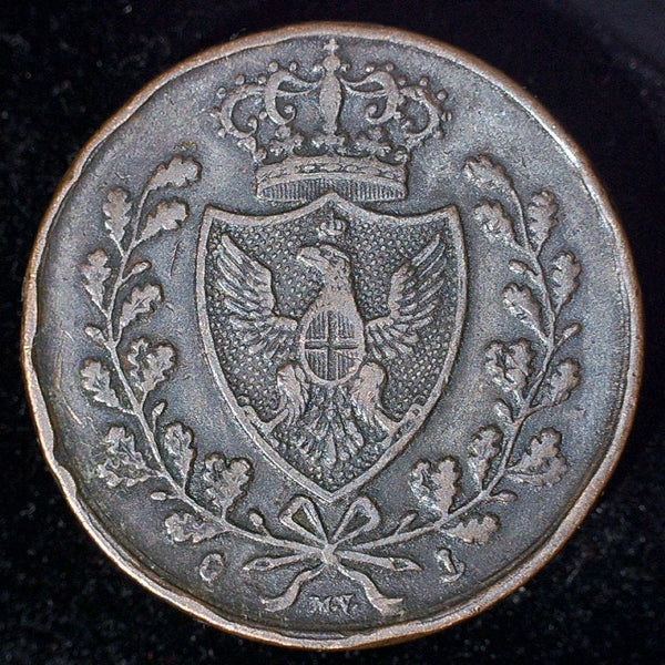 Italy. Sardinia. 5 Centesimi. 1826