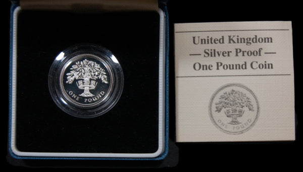 Royal Mint. Silver proof One Pound coins. A selection