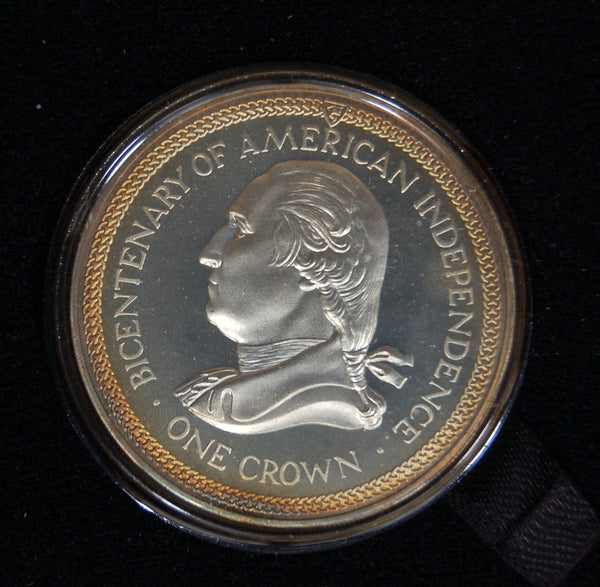 Isle of Man. Silver proof Crown. 1976