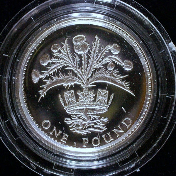 Royal Mint. Silver proof One Pound coins. A selection