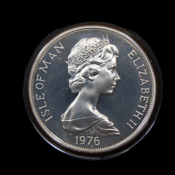 Isle of Man. Silver proof Crown. 1976