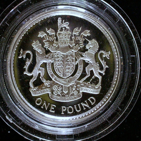 Royal Mint. Silver proof One Pound coins. A selection