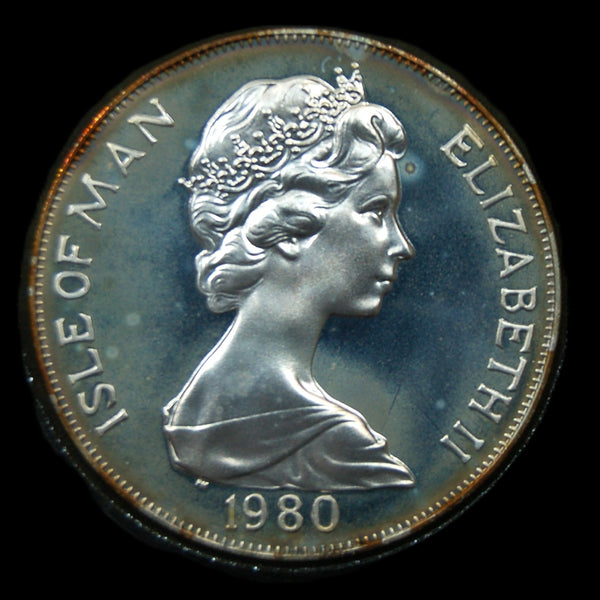 Isle of Man. Proof silver Crown. 1980.