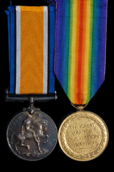 WW1. Pair. Wiles. Australian Imperial Force. Killed in action.