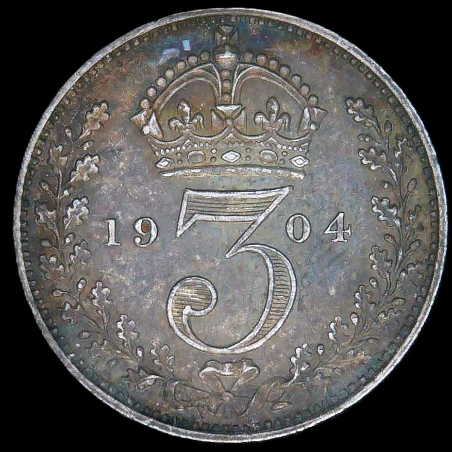 Edward VII. Maundy Threepence. 1904.
