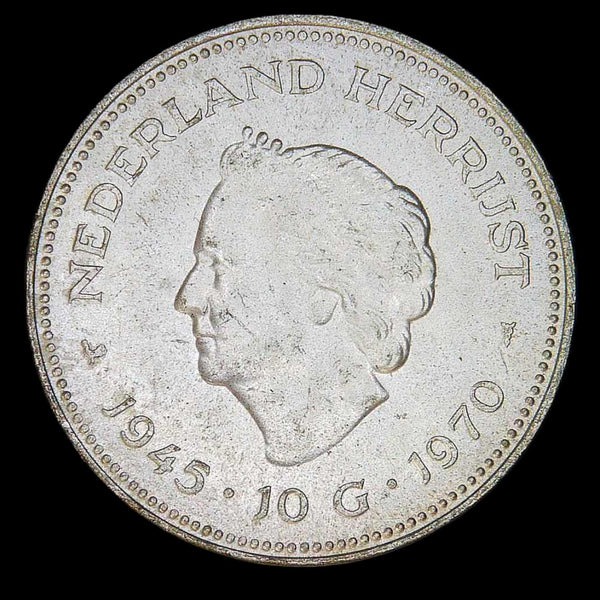 Netherlands. 10 Gulden. 1970