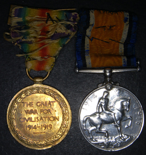 WW1. Pair. Hill. R.N.