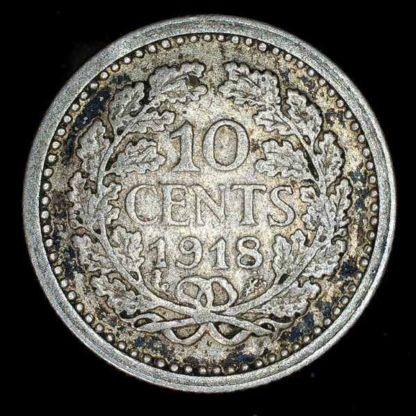 Netherlands. 10 Cents. 1918