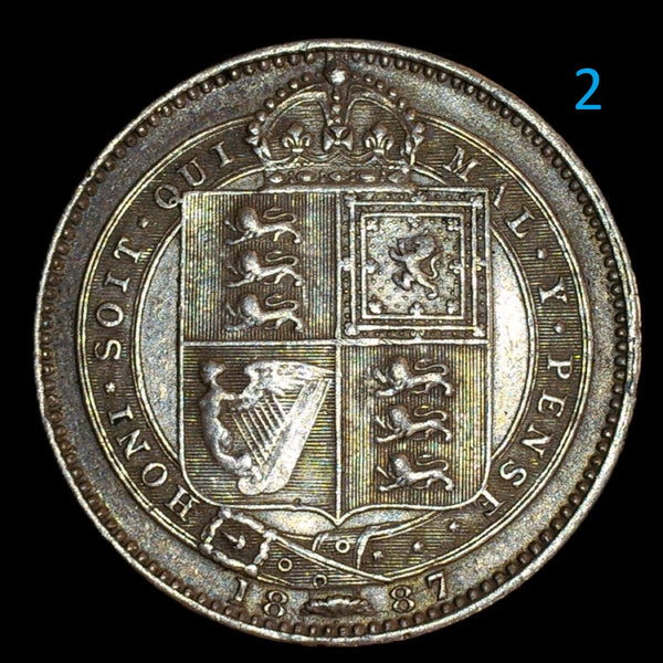 Victoria. Shilling. 1887. A selection