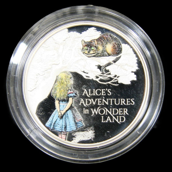 Elizabeth II. Silver Proof 2 Pounds. 2021. Alices Adventures in Wonderland.