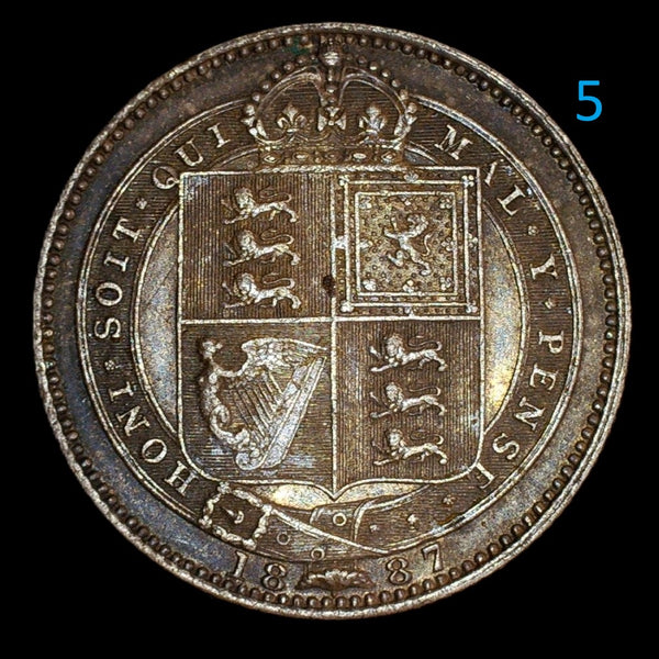 Victoria. Shilling. 1887. A selection