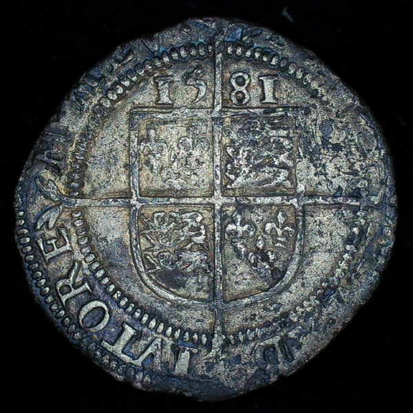 Elizabeth 1. Sixpence. 1581