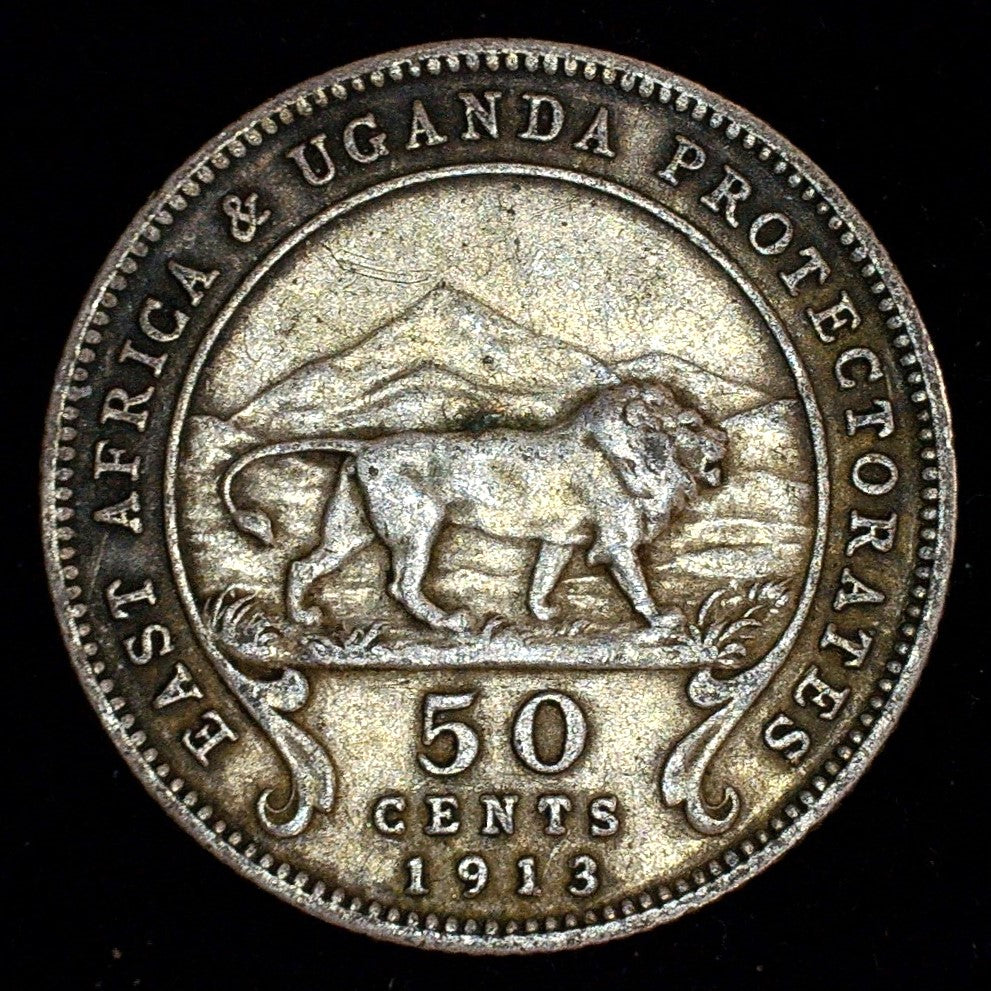 East Africa & Uganda. 50 Cents. 1913